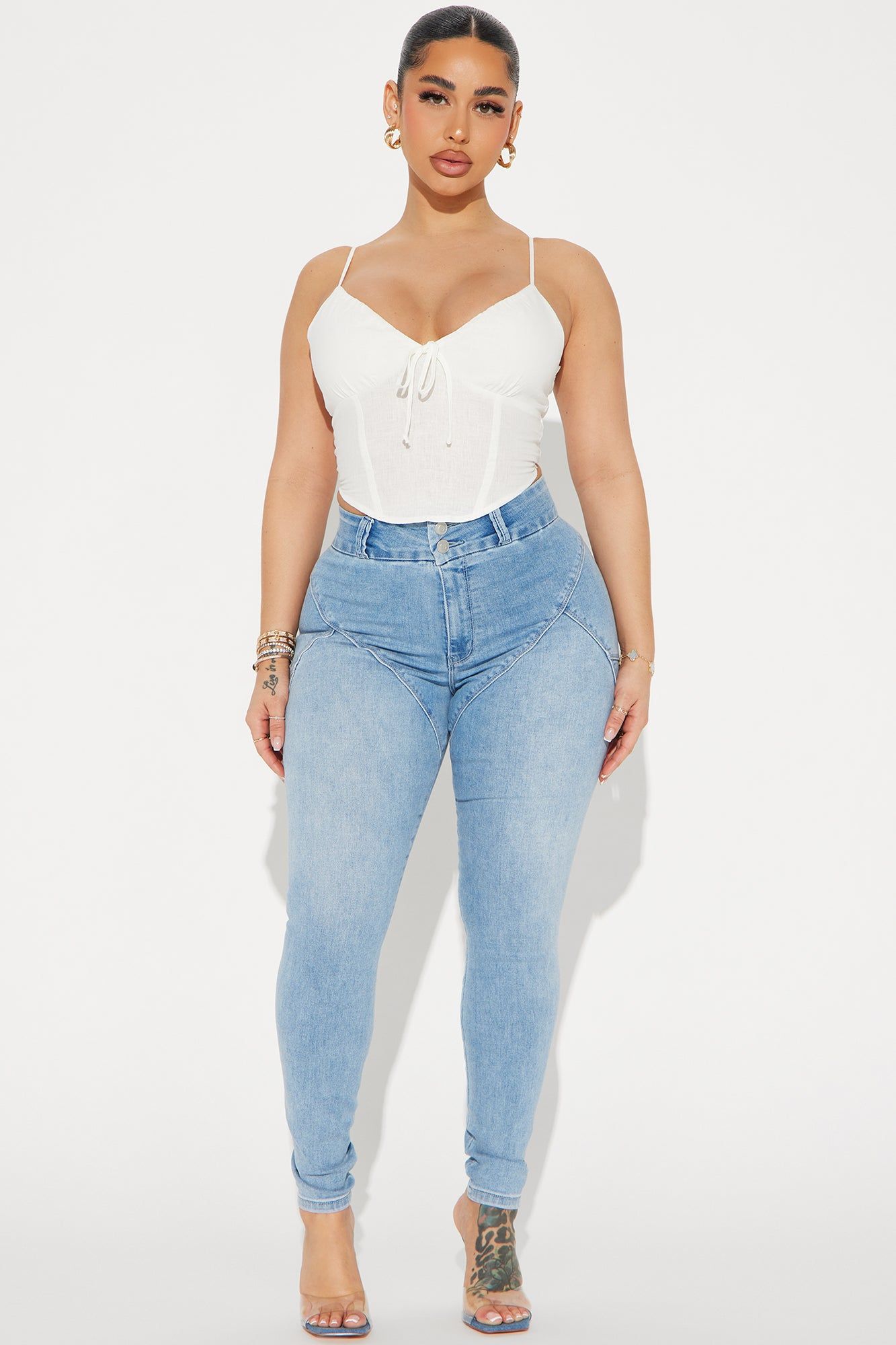 My Way Linen Top - Off White sold by Fashion Nova product image thumbnail 2