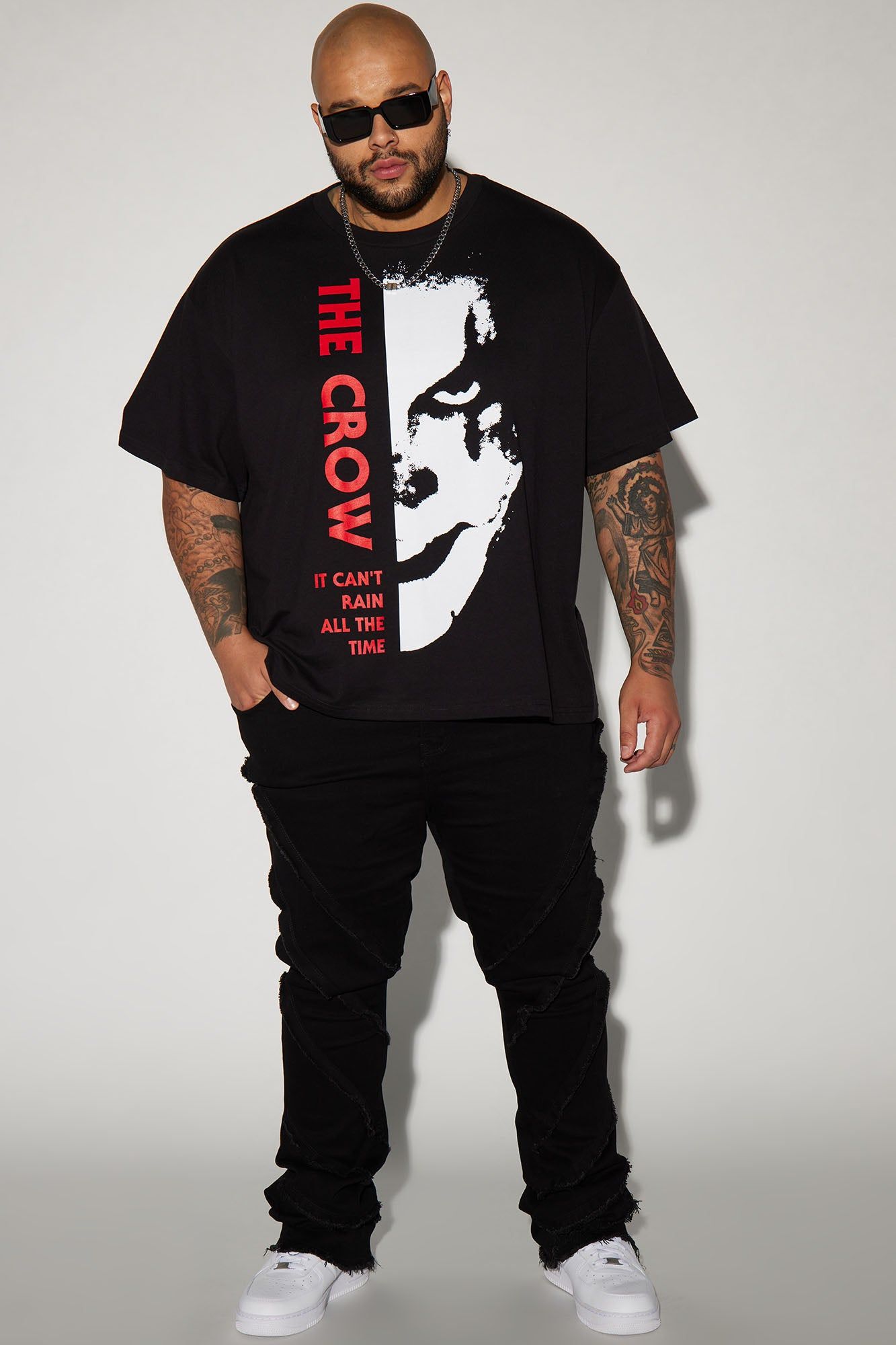 The Crow Oversized Short Sleeve Tee - Black sold by Fashion Nova product image thumbnail 5