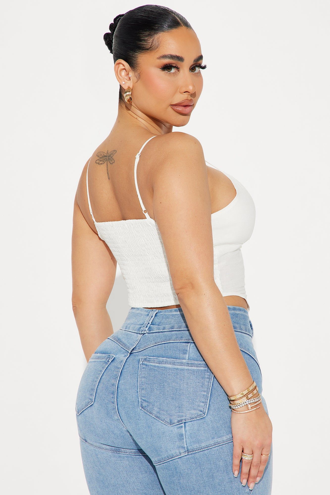 My Way Linen Top - Off White sold by Fashion Nova product image thumbnail 3