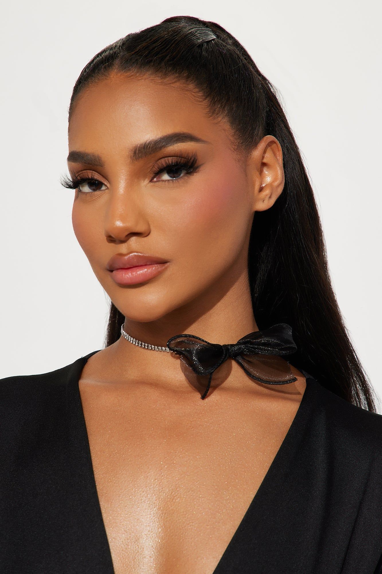 Posh Babe Necklace - Silver/Black sold by Fashion Nova product image thumbnail 2