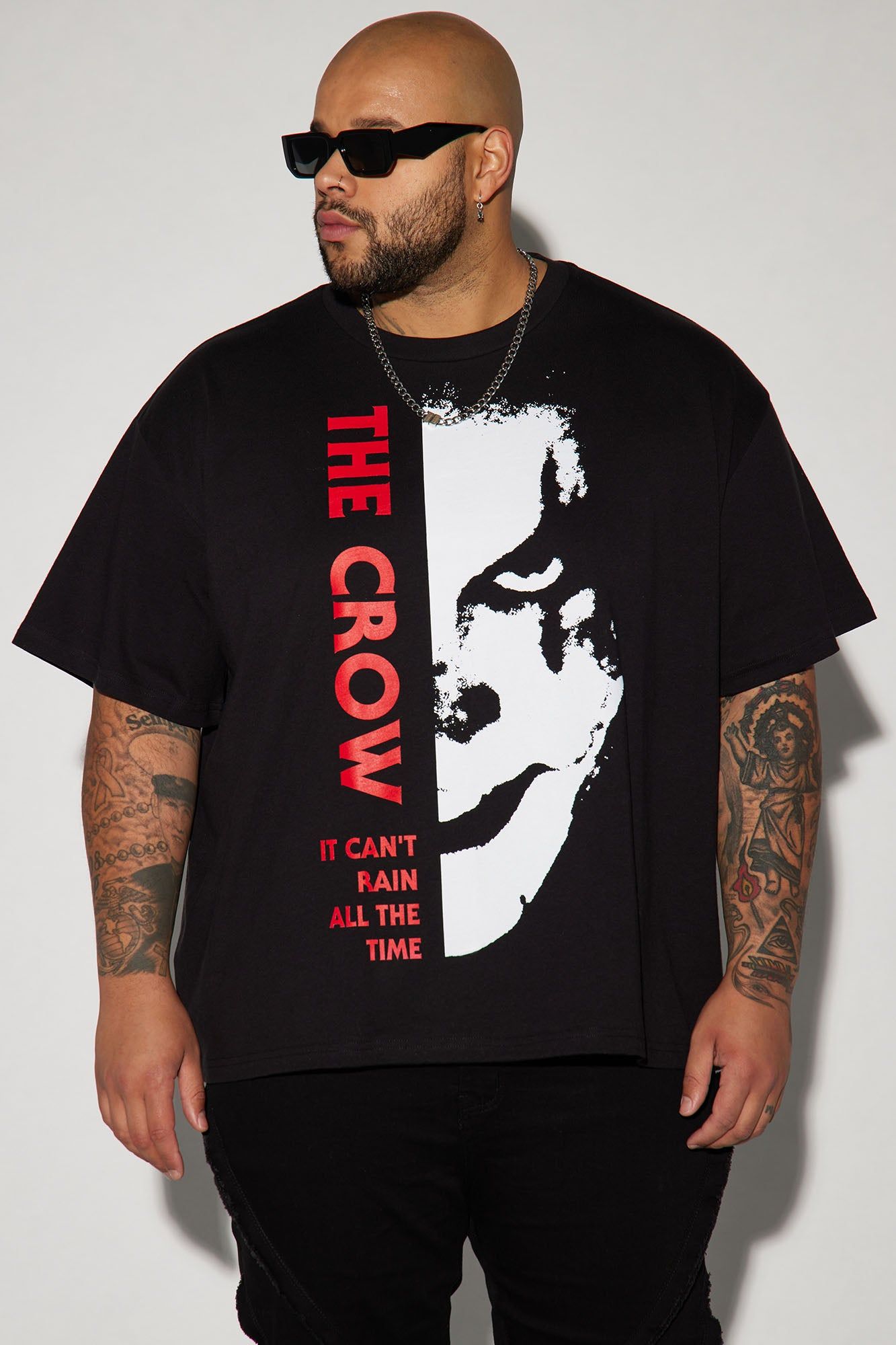 The Crow Oversized Short Sleeve Tee - Black sold by Fashion Nova product image thumbnail 4