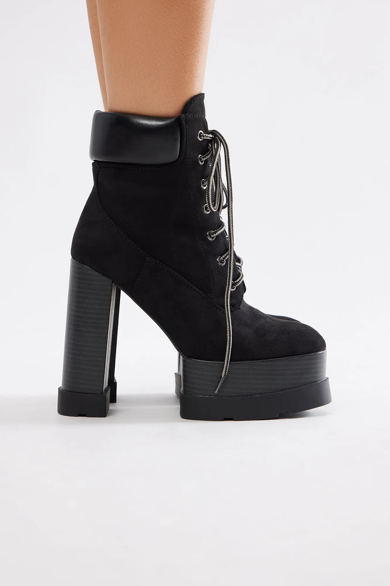 Cameron Platform Booties - Black sold by Fashion Nova product image thumbnail 4
