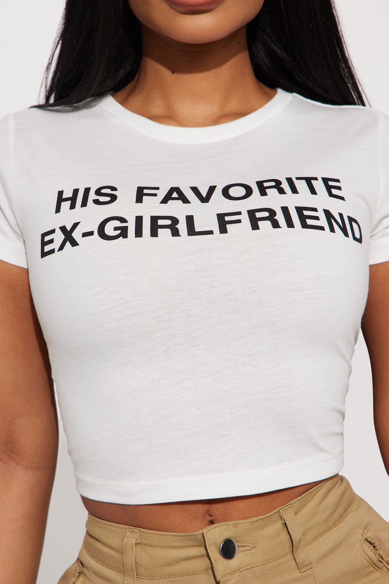 His Favorite Ex Girlfriend Graphic Tee - White sold by Fashion Nova product image thumbnail 3