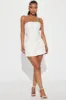 Grace Strapless Micro Mini Dress - Ivory sold by Fashion Nova