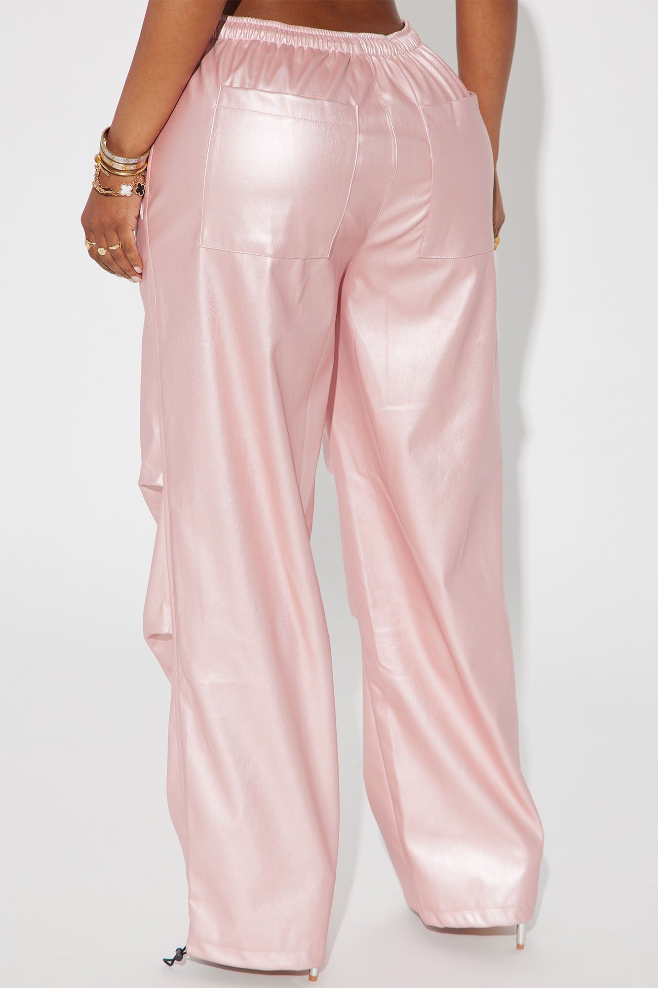 Break Free Faux Leather Parachute Pant - Pink sold by Fashion Nova product image thumbnail 3