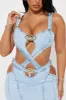 Rebel In Blue Denim Micro Mini Dress - Light Wash sold by Fashion Nova