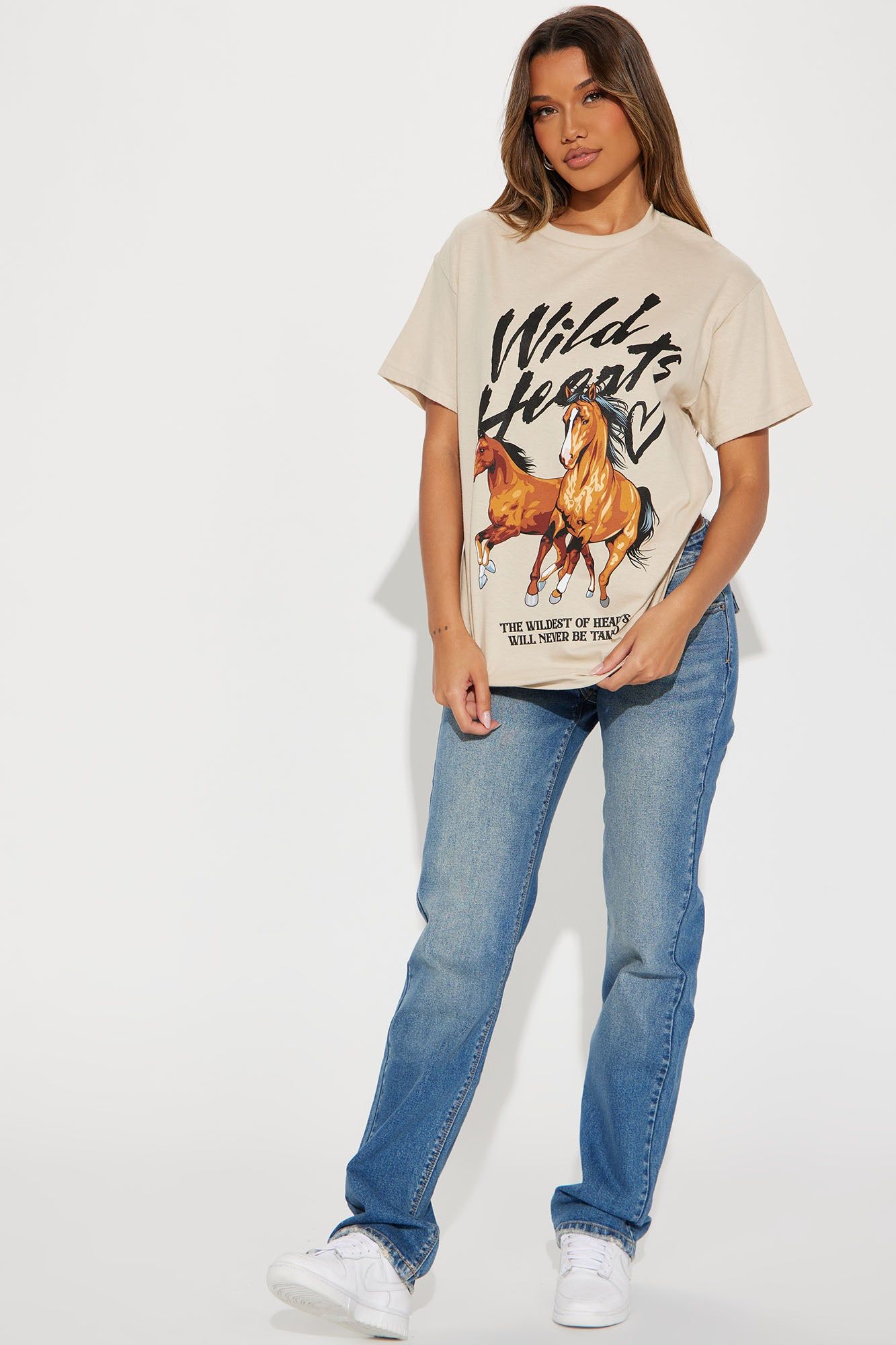 Wild Hearts Graphic Tee - Taupe sold by Fashion Nova product image thumbnail 3