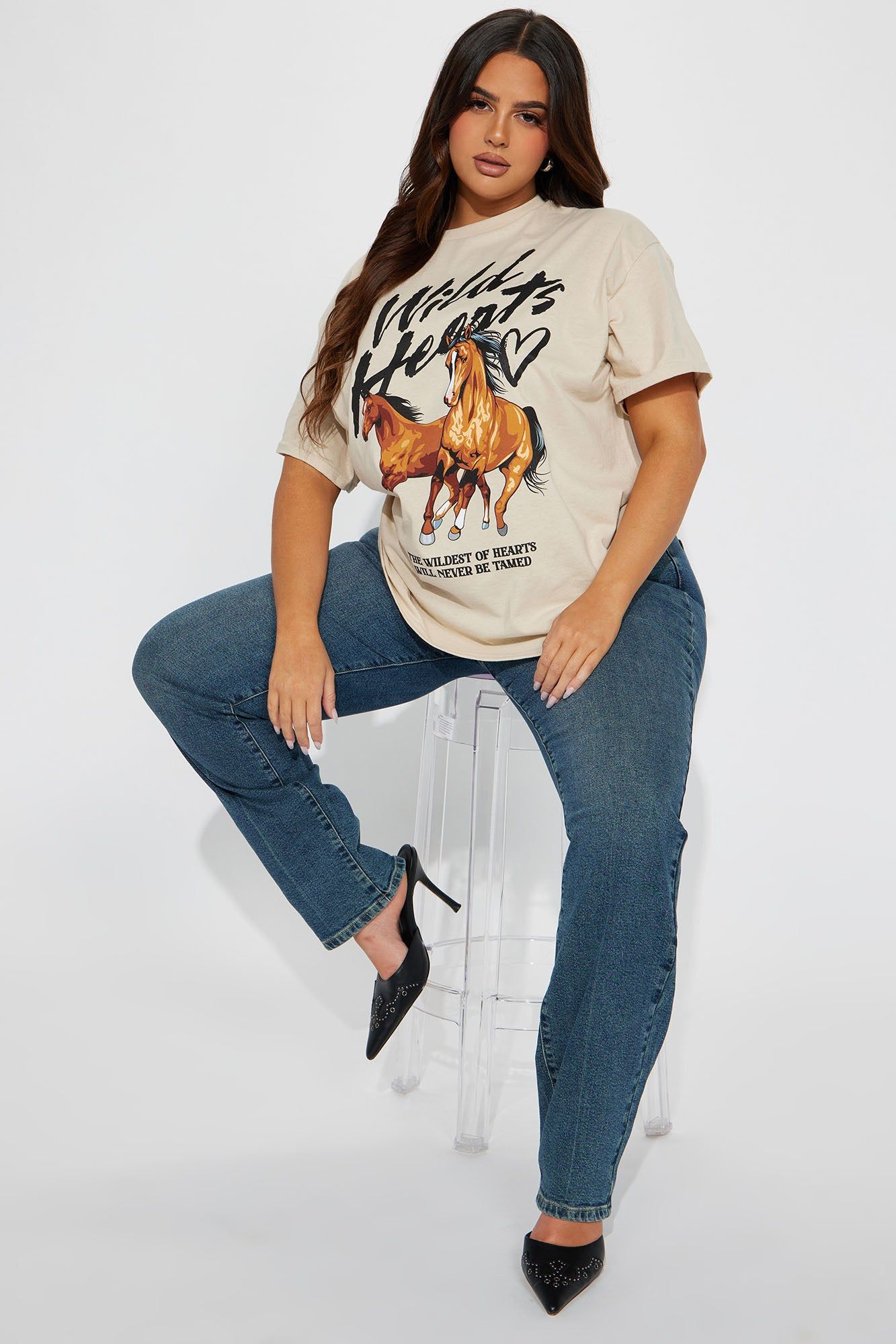 Wild Hearts Graphic Tee - Taupe sold by Fashion Nova product image thumbnail 5