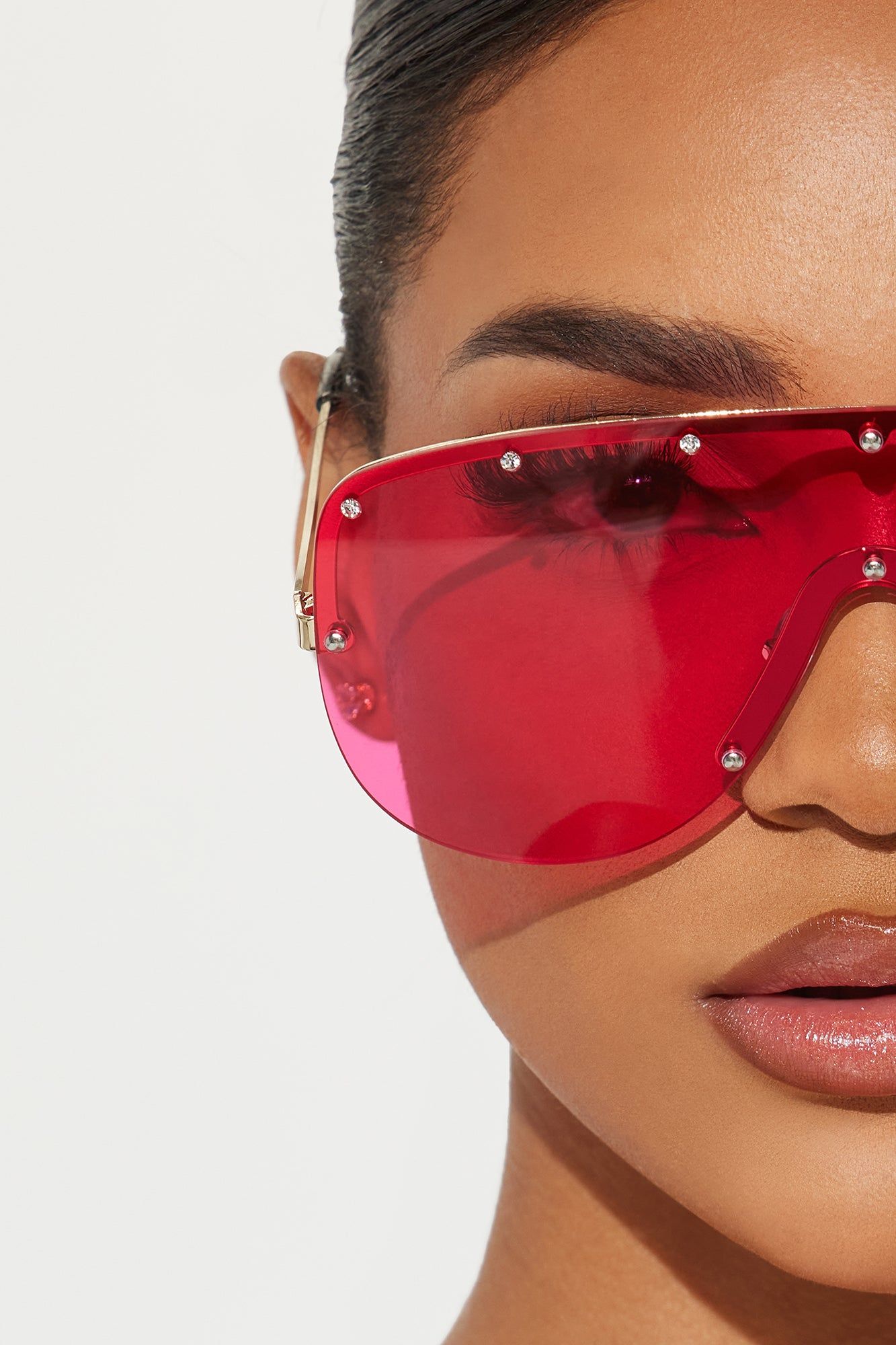Never Too Serious Sunglasses - Pink sold by Fashion Nova product image thumbnail 2