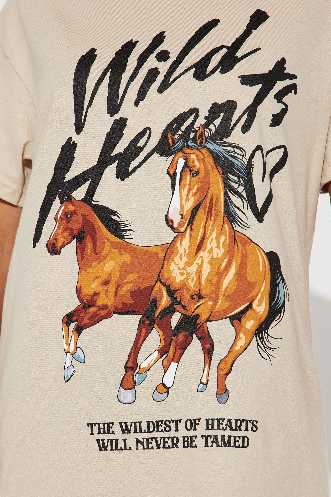 Wild Hearts Graphic Tee - Taupe sold by Fashion Nova product image thumbnail 2