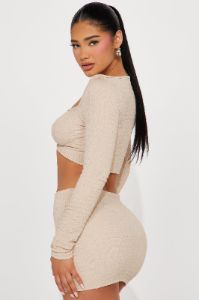 Bree Skirt Set - Sand sold by Fashion Nova