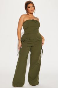 Without A Doubt Jumpsuit - Olive sold by Fashion Nova