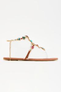 Aislinn Embellished Strappy Sandals - Multi Color sold by Fashion Nova