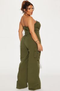Without A Doubt Jumpsuit - Olive sold by Fashion Nova