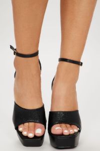 Carina Platform Heels - Black sold by Fashion Nova