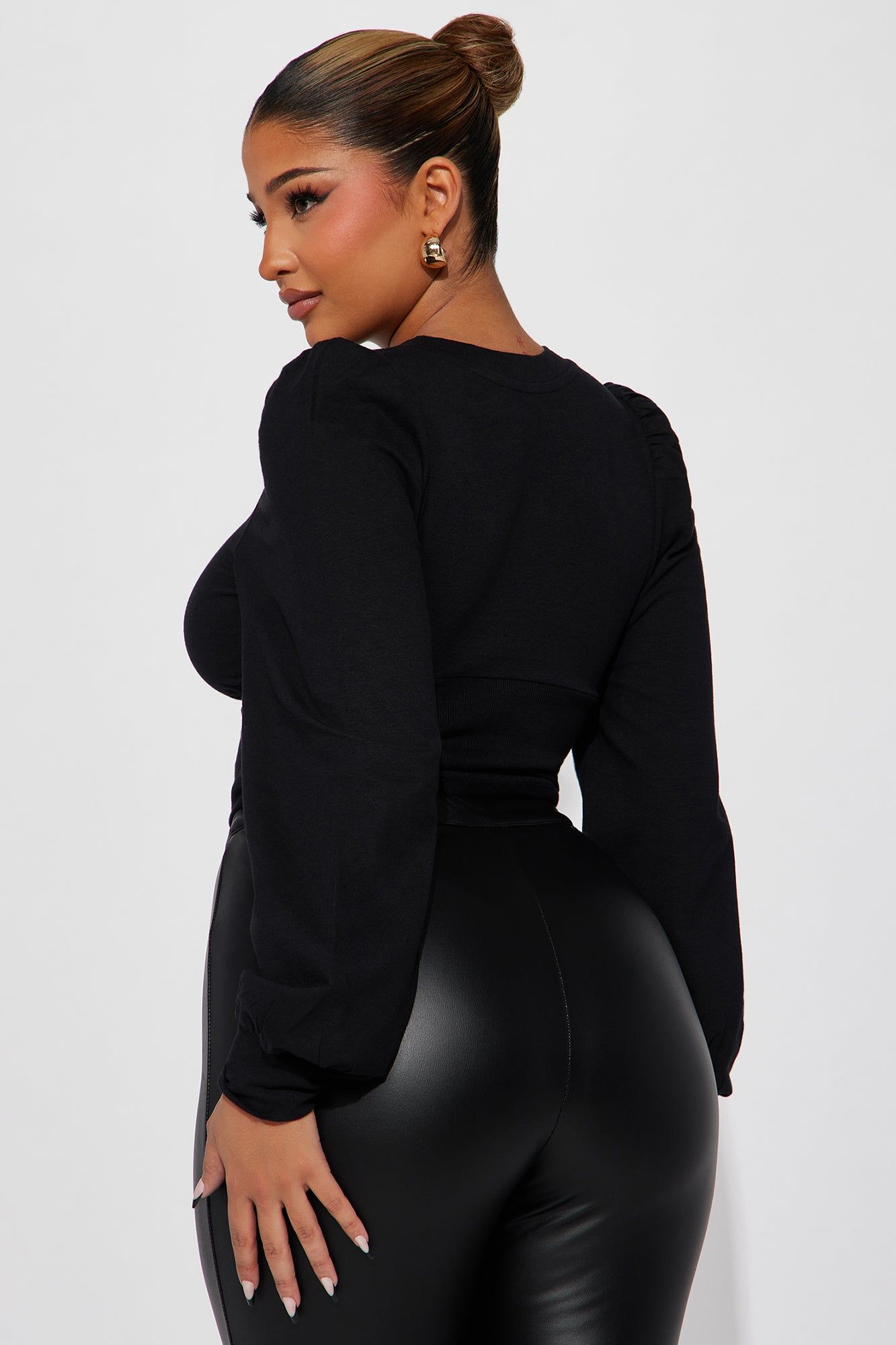 Yasmine Top - Black sold by Fashion Nova product image thumbnail 3