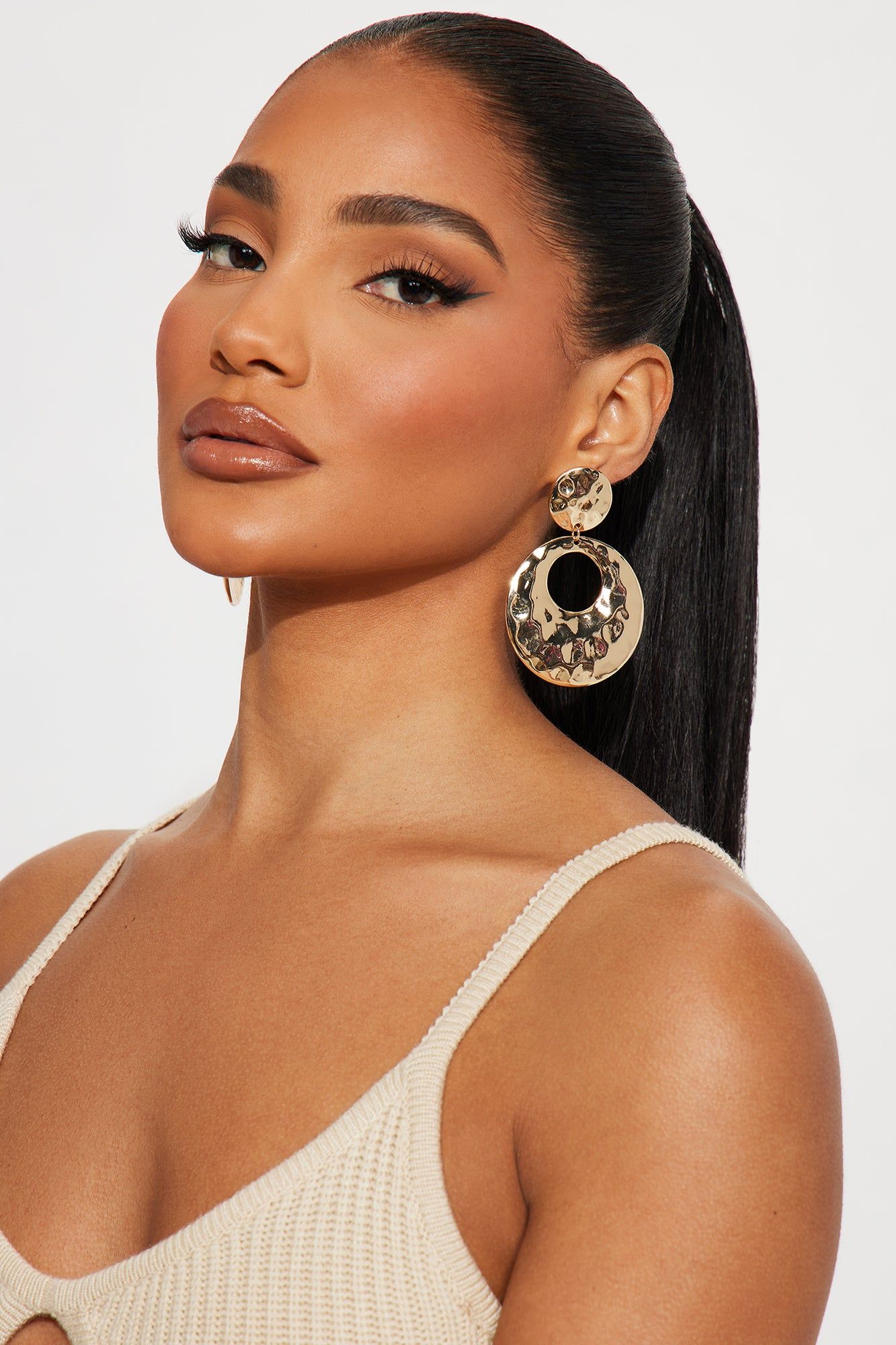 Tulum Waters Earrings - Gold sold by Fashion Nova product image thumbnail 2