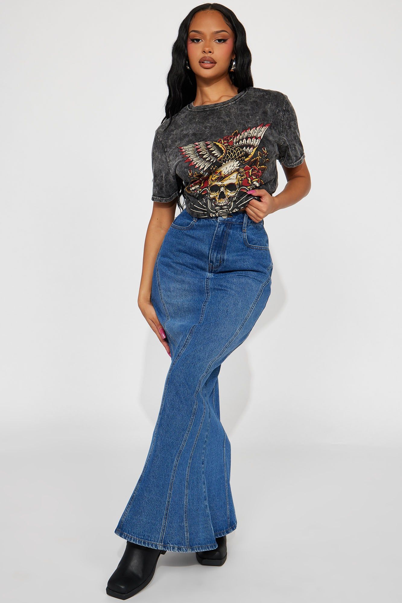 Wild Side Washed Tshirt - Black Wash sold by Fashion Nova product image thumbnail 2