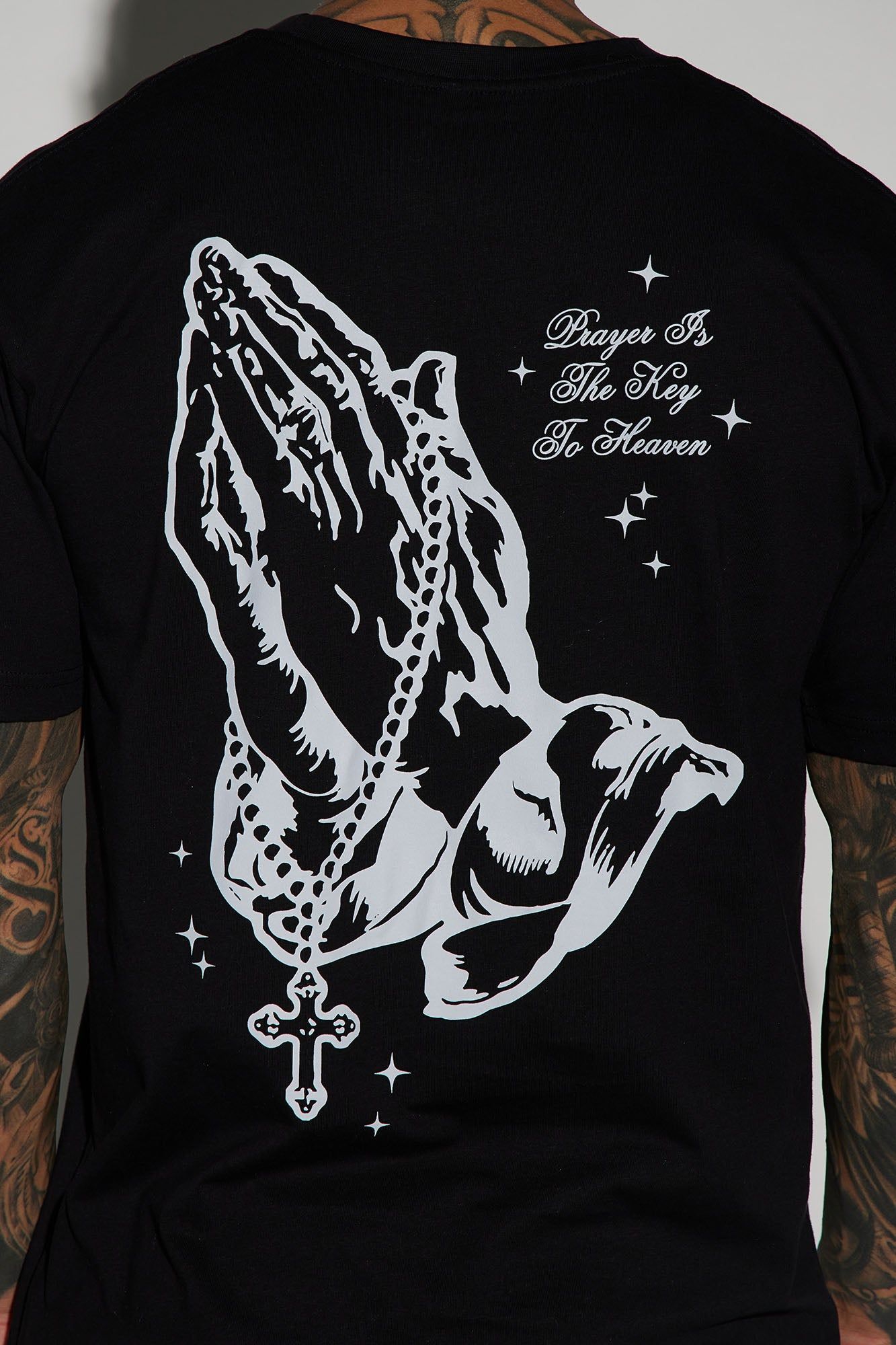 Blessed With Faith Short Sleeve Tee - Black sold by Fashion Nova product image thumbnail 5