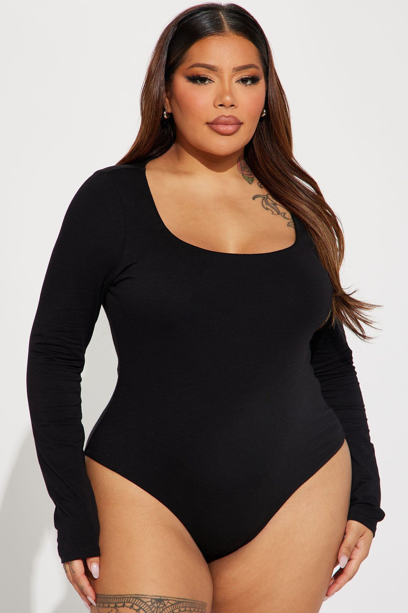 Bailey Long Sleeve Bodysuit - Black sold by Fashion Nova product image thumbnail 5