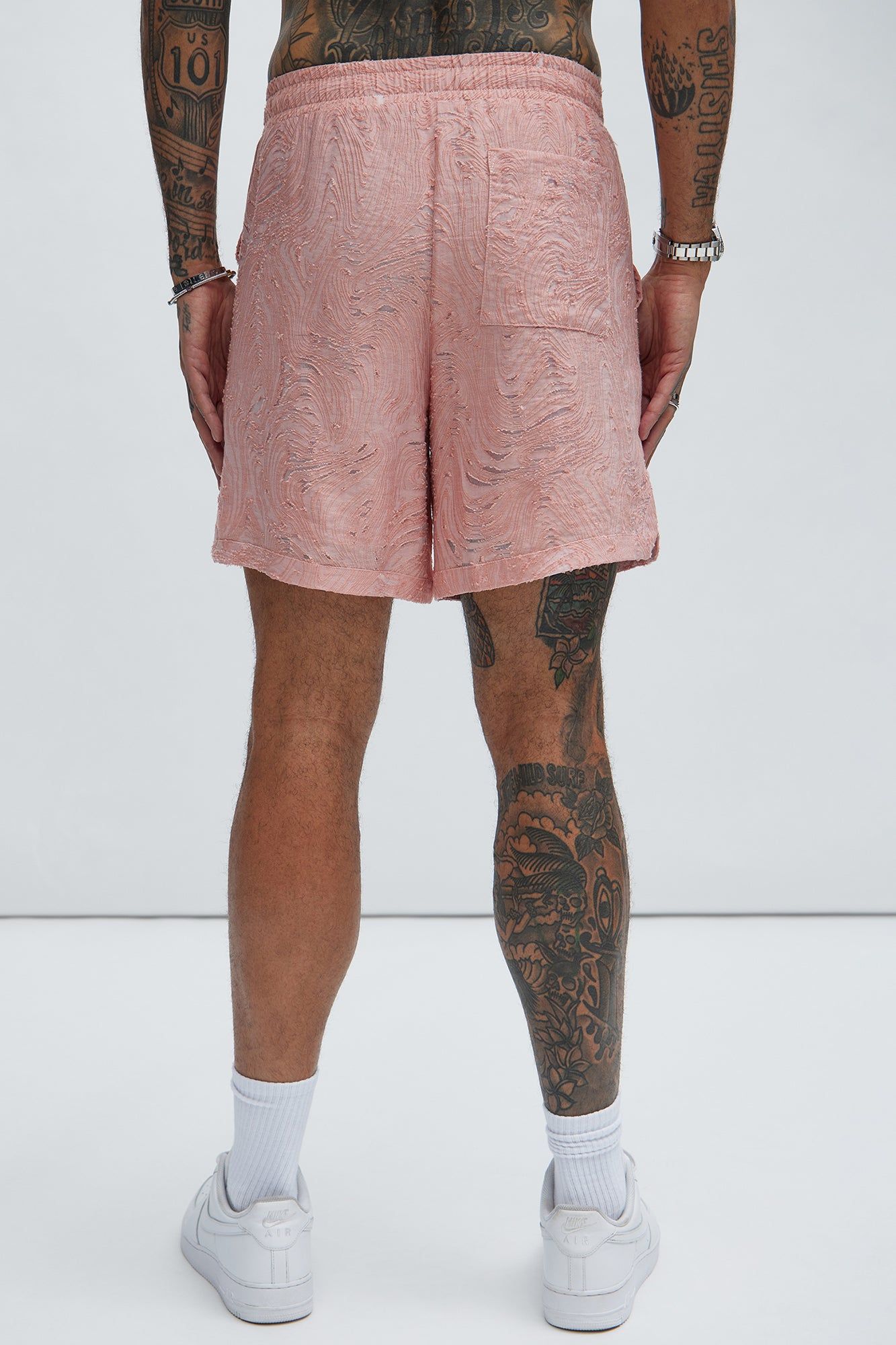 Mirage Textured Warmup Shorts - Pink sold by Fashion Nova product image thumbnail 5