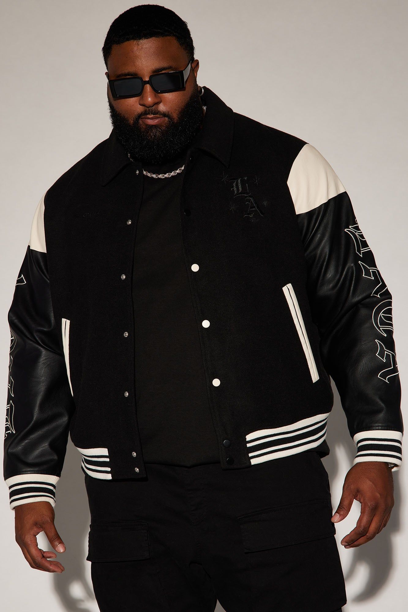 Angel Varsity Jacket - Black sold by Fashion Nova product image thumbnail 5