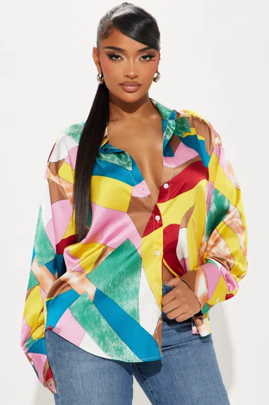 Feel Good Shirt - Multi Color sold by Fashion Nova