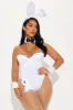 Playboy Classic Bunny Lace Up 8 Piece Costume Set - White sold by Fashion Nova