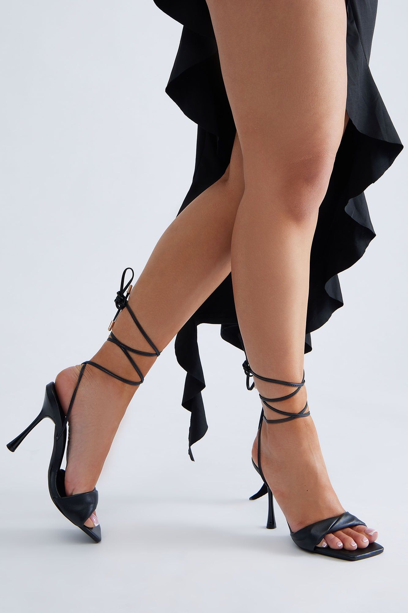 She Slays Wrap Up Heels - Black sold by Fashion Nova product image thumbnail 2