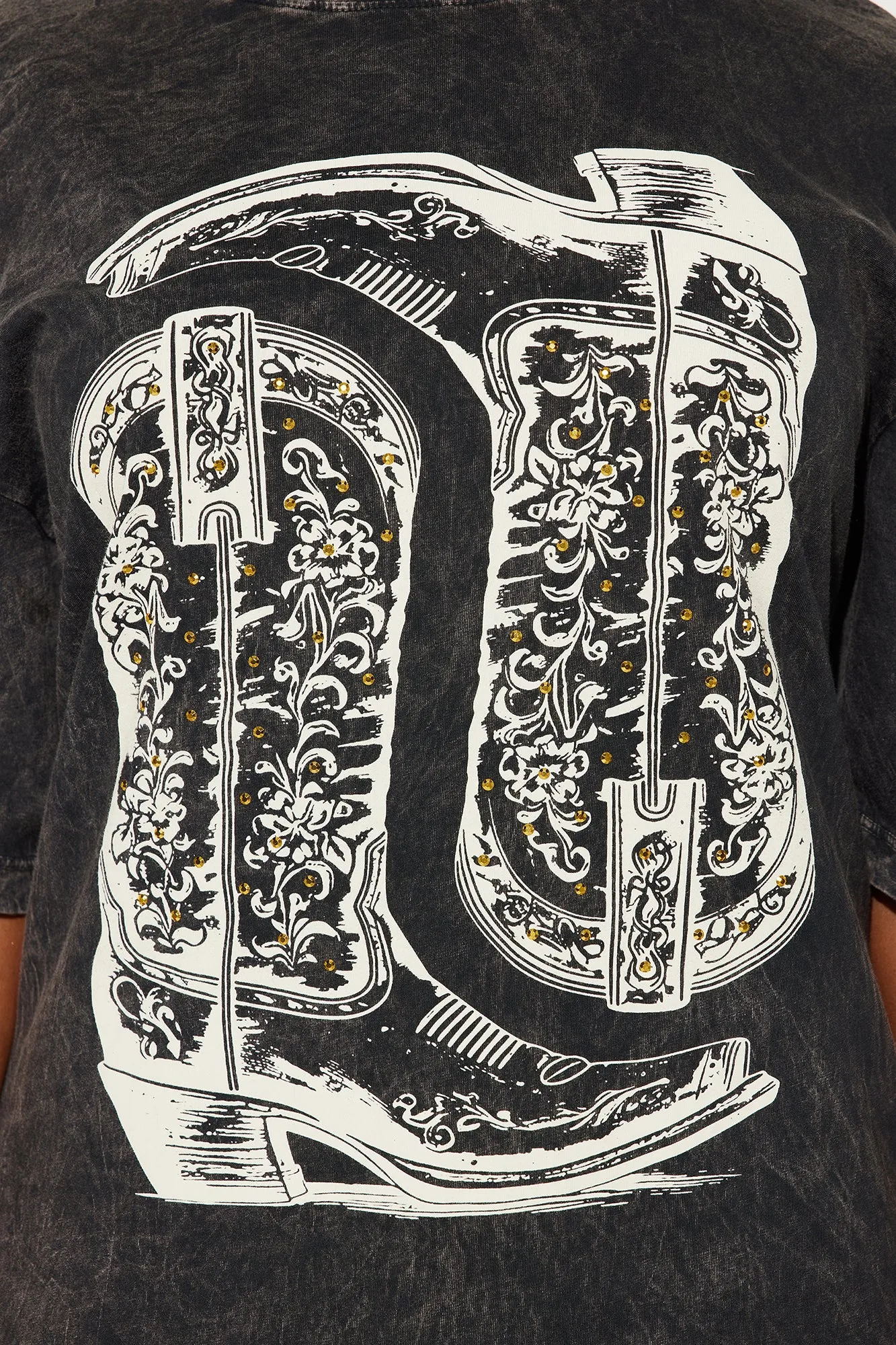 Head Over Boots In Love Washed Tee - Black Wash sold by Fashion Nova product image thumbnail 3