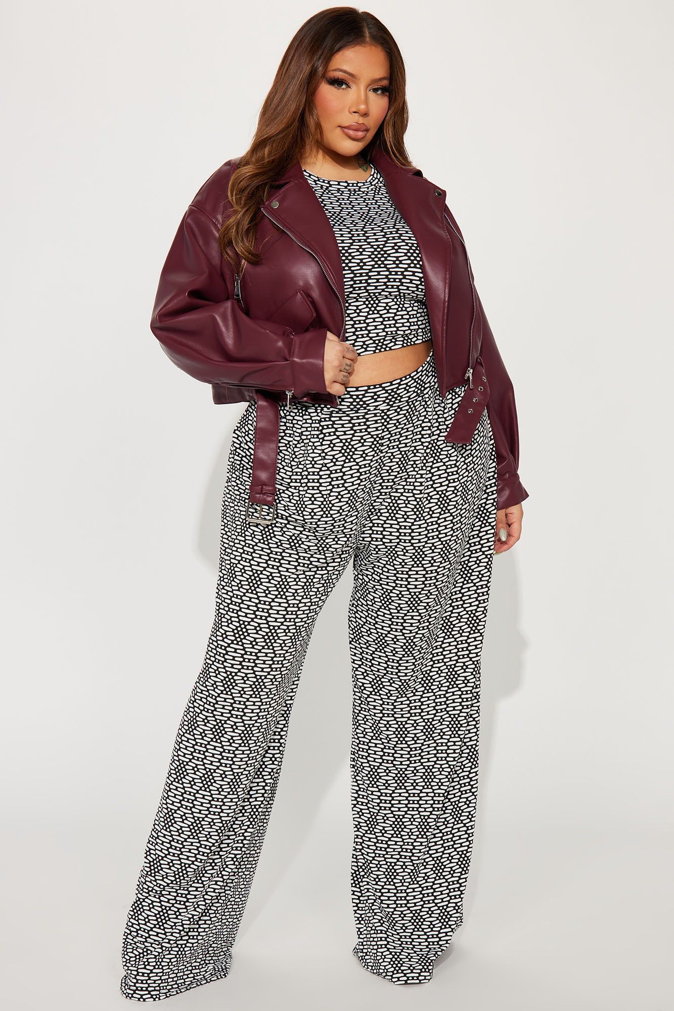 Heartbreaker Moto Jacket - Burgundy sold by Fashion Nova product image thumbnail 5