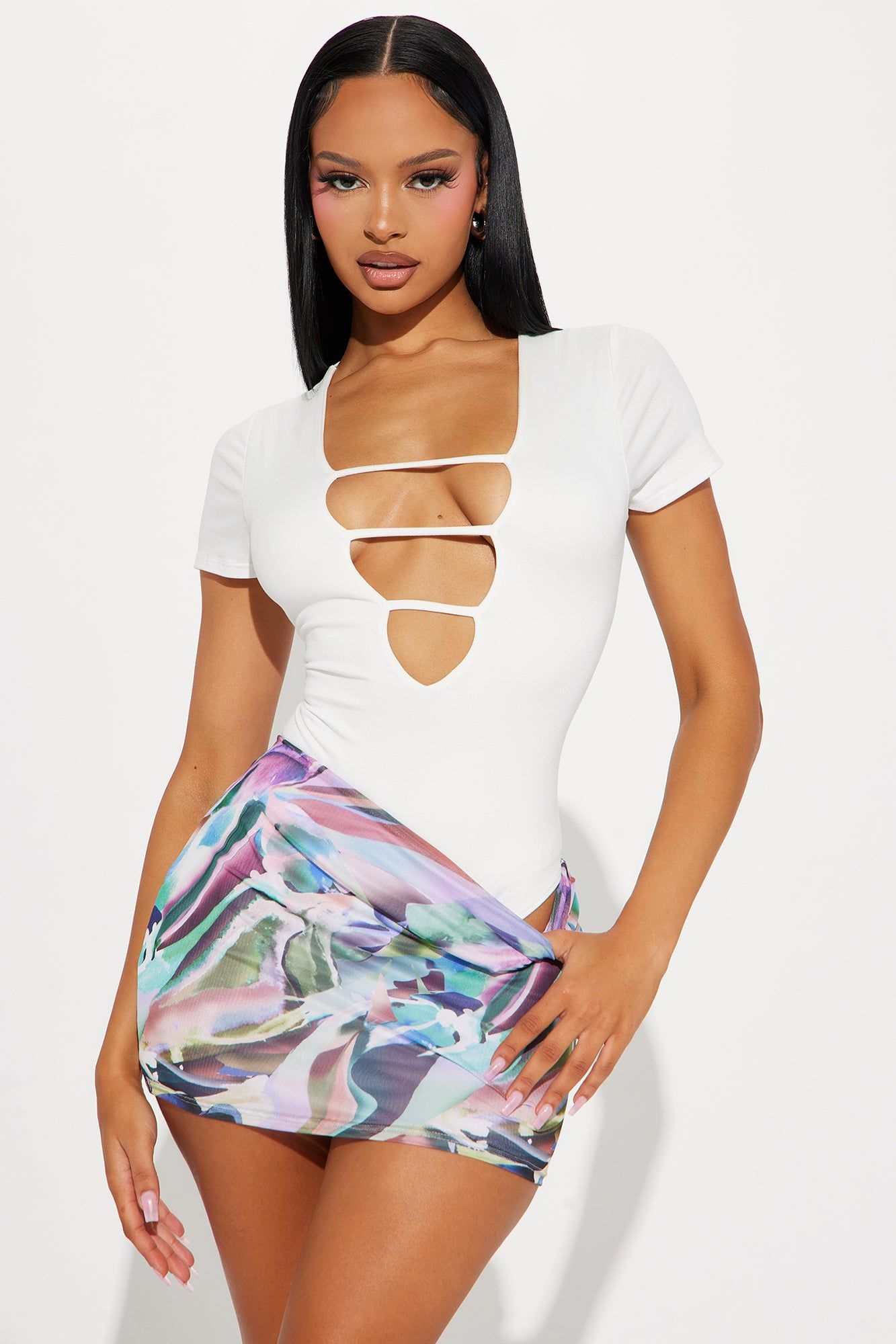 On Your Mind Bodysuit - Ivory sold by Fashion Nova product image thumbnail 3