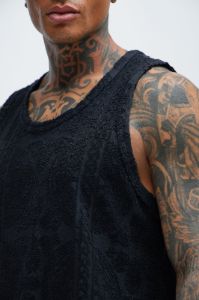 Link Textured Tank - Black sold by Fashion Nova