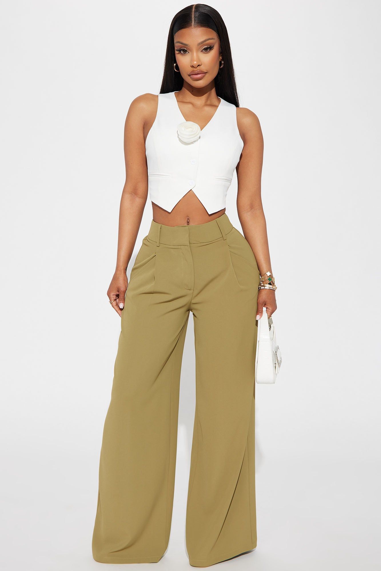 Fancy Feels Vest Top - White sold by Fashion Nova product image thumbnail 2