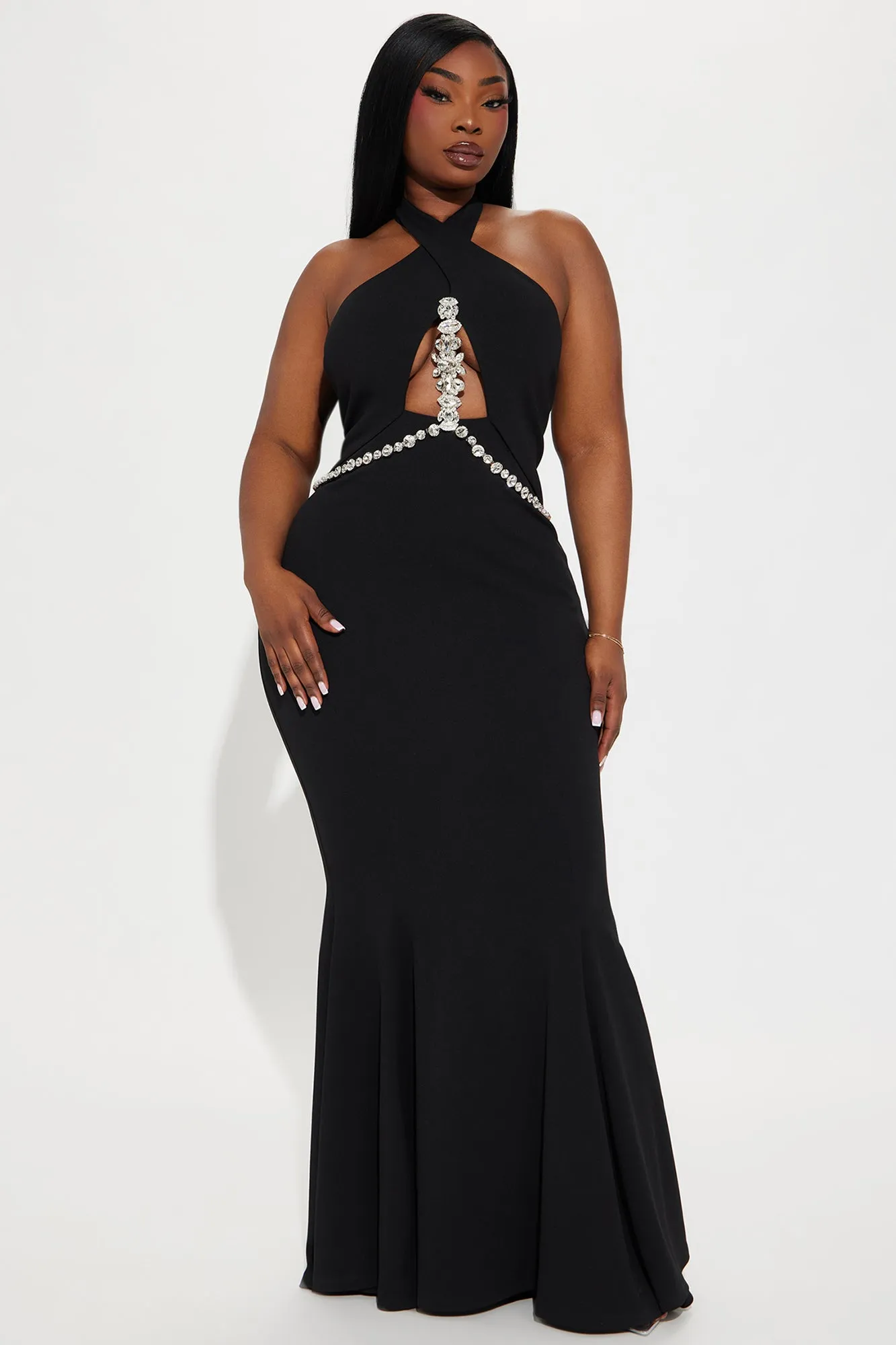 Diamond Elegance Maxi Dress - Black sold by Fashion Nova product image thumbnail 5