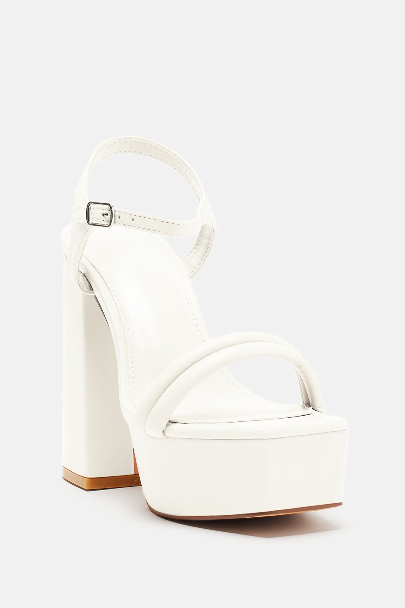 Tarah Platform Heels - White sold by Fashion Nova product image thumbnail 2