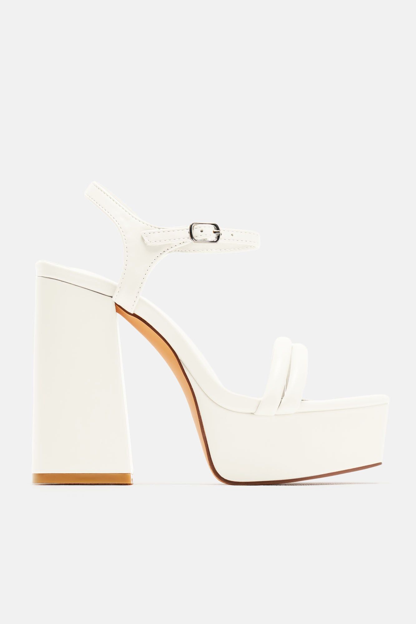 Tarah Platform Heels - White sold by Fashion Nova product image thumbnail 5