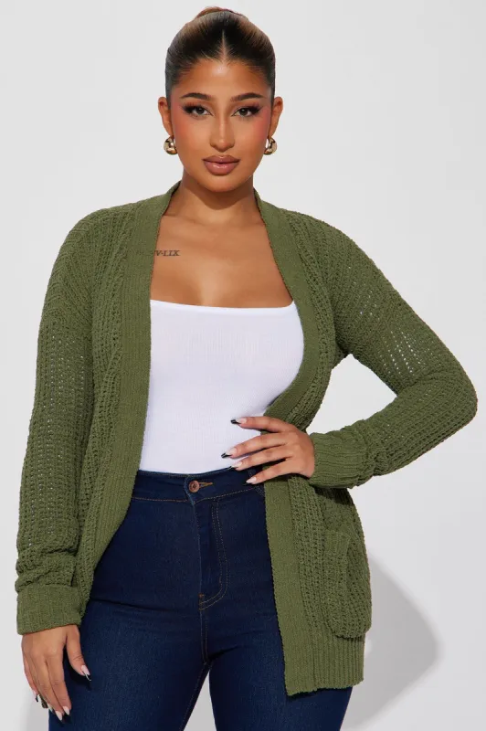 Nora Cardigan - Olive sold by Fashion Nova