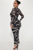 Shea Mesh Maxi Dress - Black/combo sold by Fashion Nova