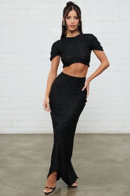 So In Love Skirt Set - Black sold by Fashion Nova