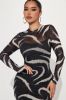 Shea Mesh Maxi Dress - Black/combo sold by Fashion Nova