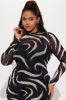 Shea Mesh Maxi Dress - Black/combo sold by Fashion Nova