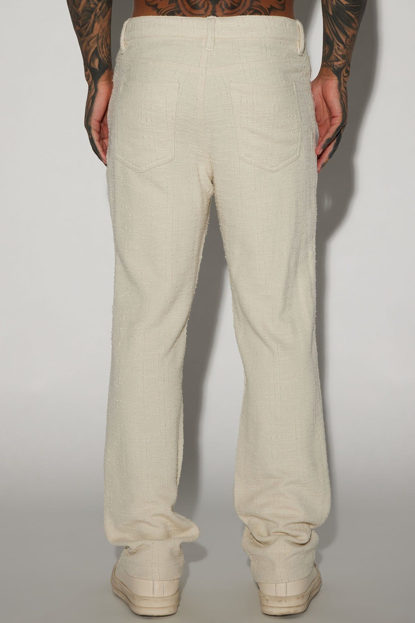 Jordan Textured Straight Pants - Off White sold by Fashion Nova product image thumbnail 4