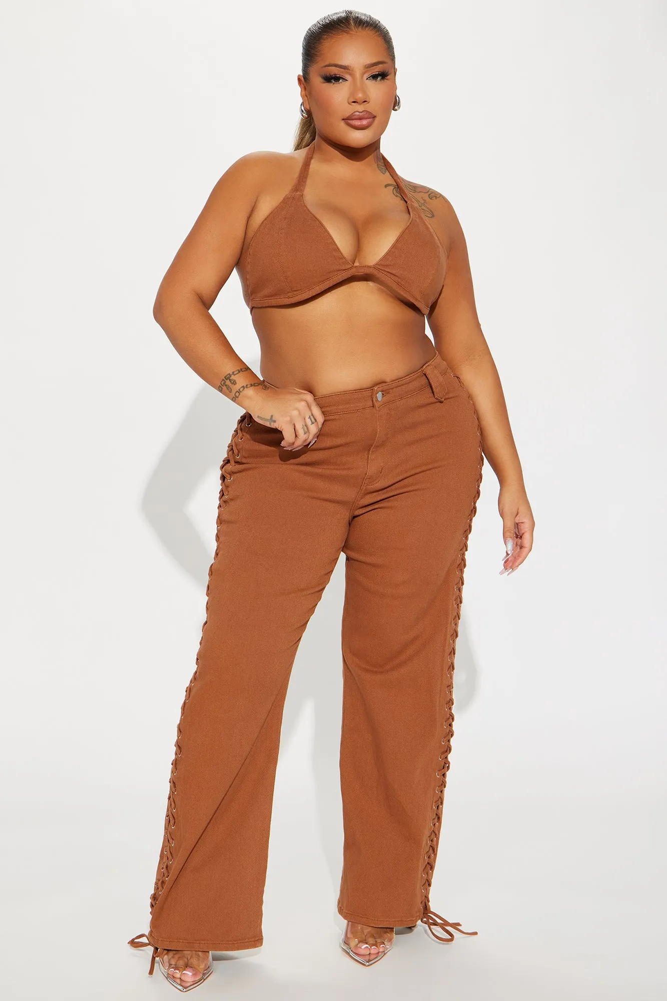 True Chemistry Pant Set - Brown sold by Fashion Nova product image thumbnail 4