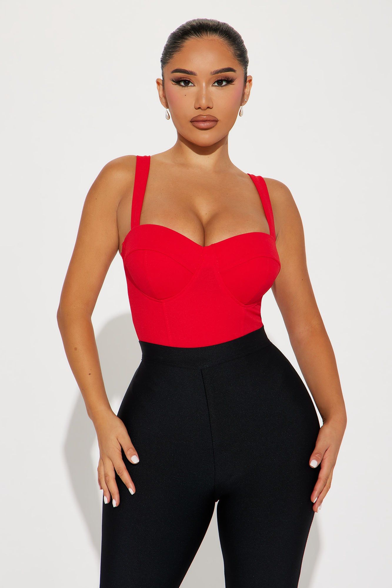 Feeling Romantic Bodysuit - Red sold by Fashion Nova product image thumbnail 3