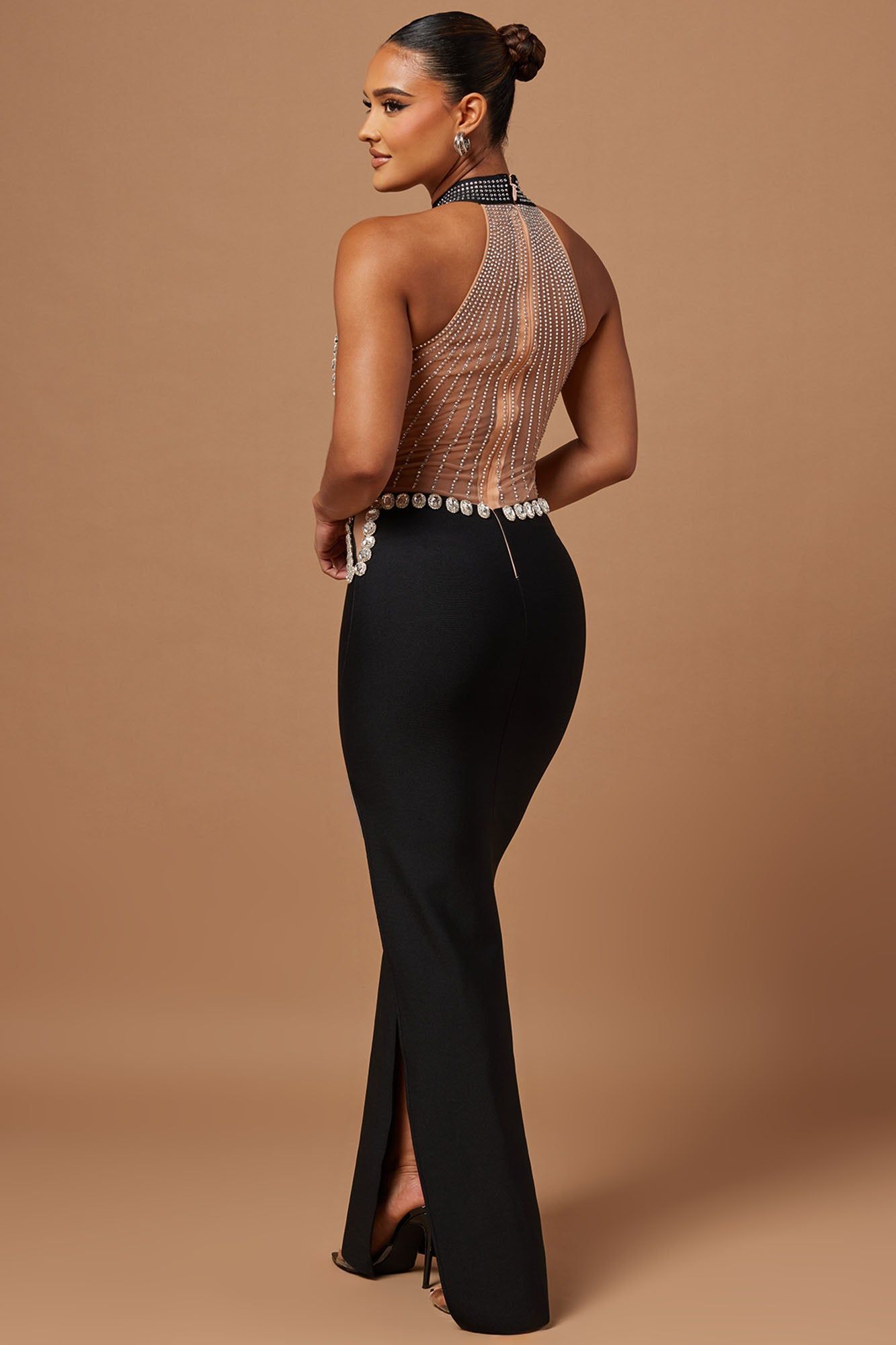 Becky Embellished Bandage Gown - Black sold by Fashion Nova product image thumbnail 4