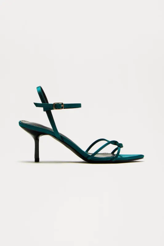 Jasmina Heeled Sandals - Teal sold by Fashion Nova