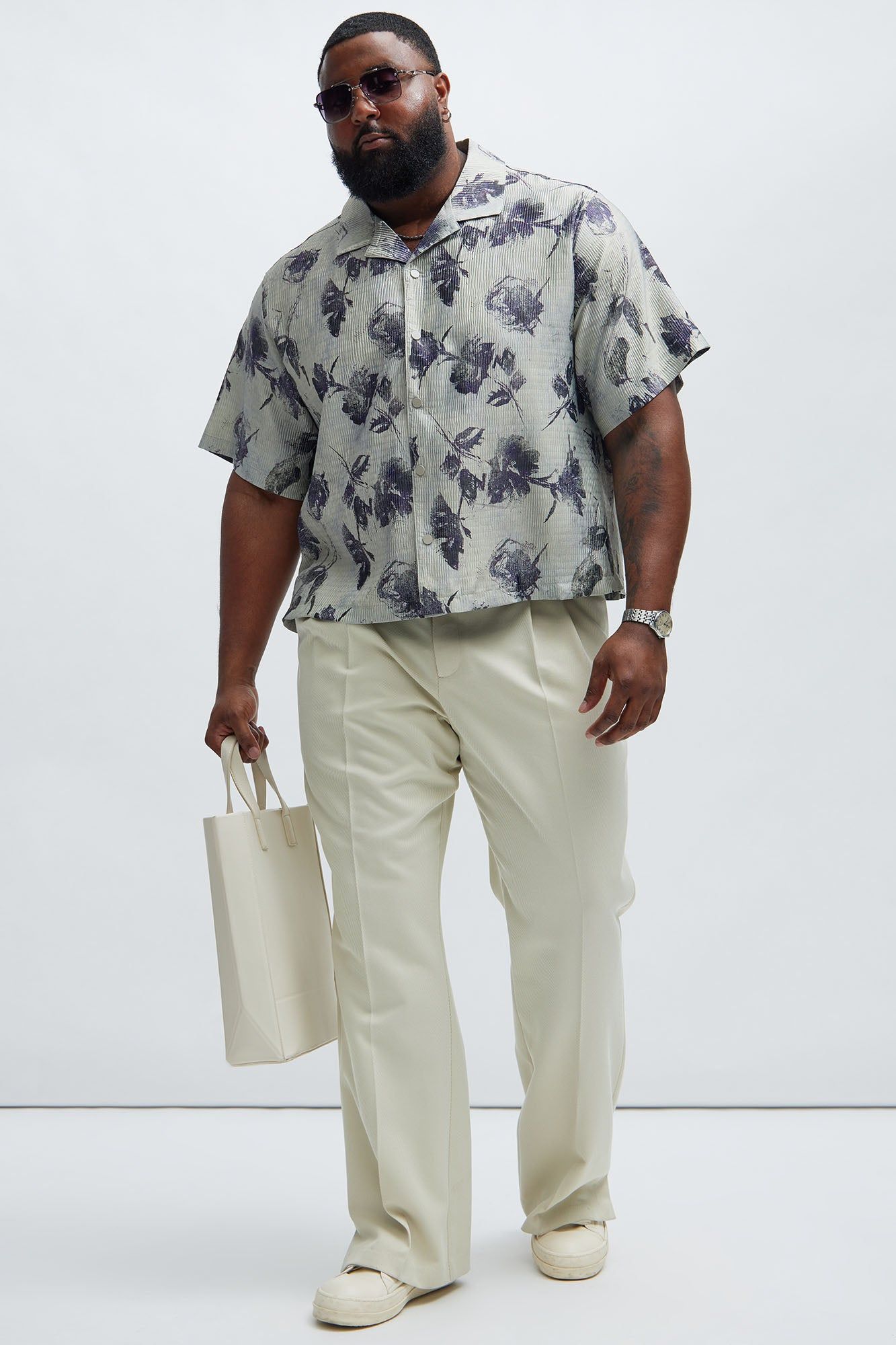 Carbone Textured Shirt - Olive sold by Fashion Nova product image thumbnail 2