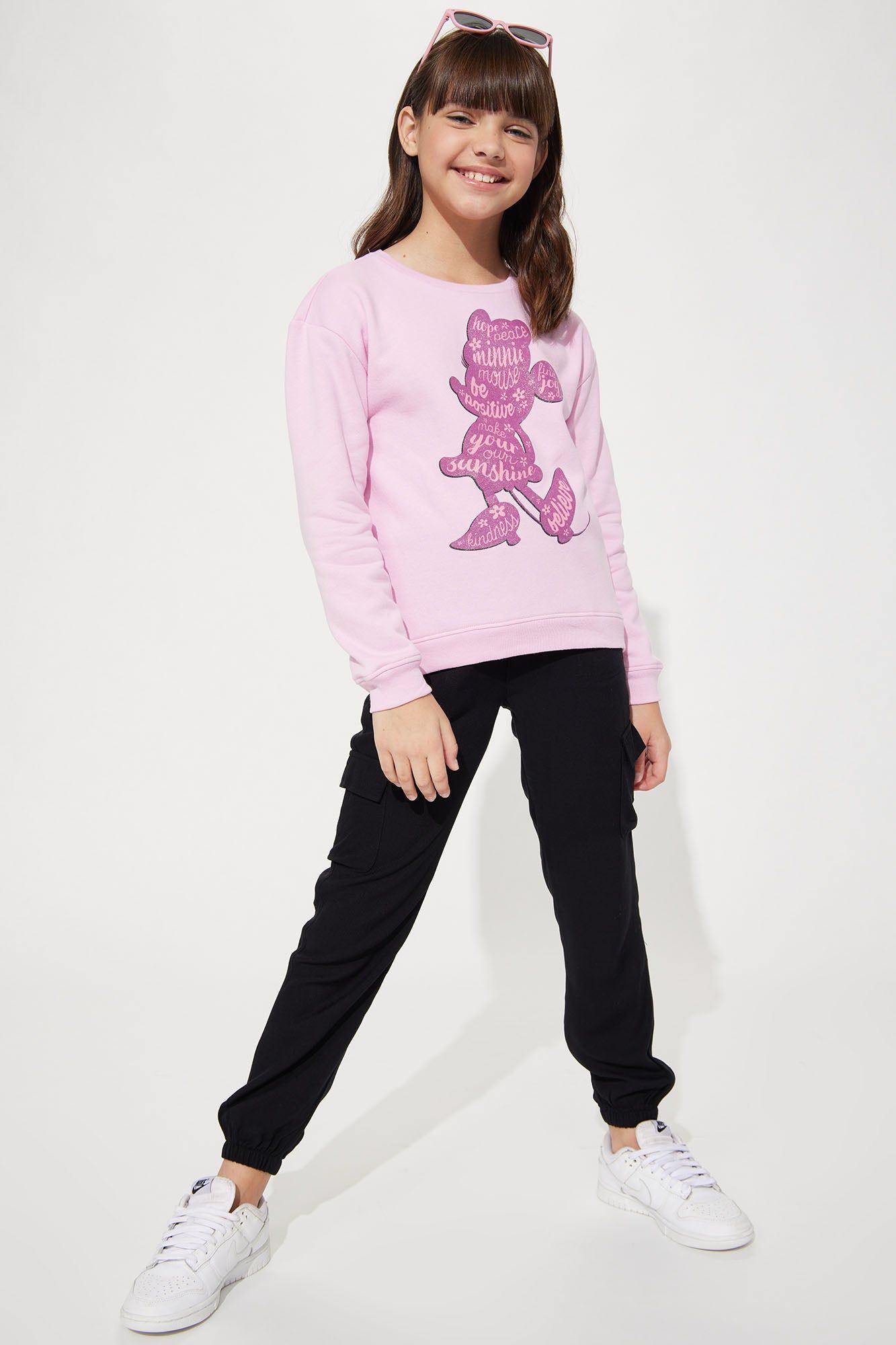 Mini Minnie Mouse Sweetheart Crew Sweatshirt - Pink sold by Fashion Nova product image thumbnail 2
