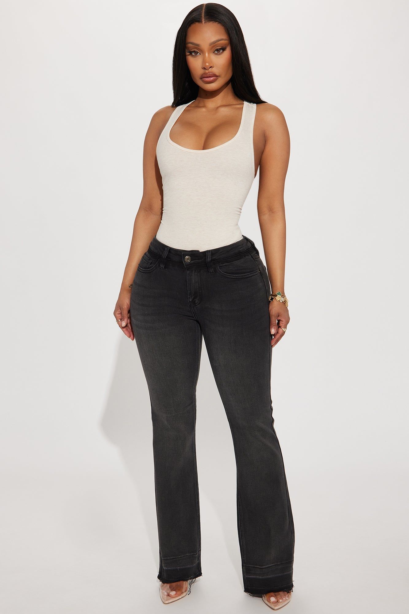 Divine Basic Tank Bodysuit - Oatmeal sold by Fashion Nova product image thumbnail 2